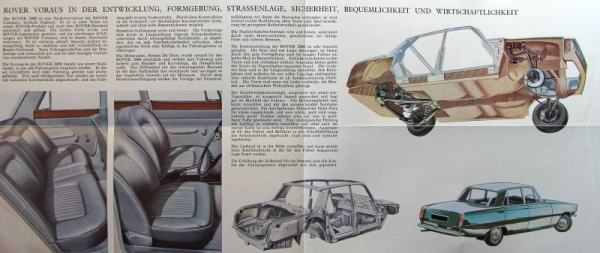 Rover 2000 Modelprogram 1965 Carbrochure (6119)